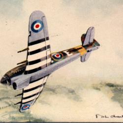 Carte postale illustr&eacute;e Hawker Typhoon 22 - N&deg;9002
