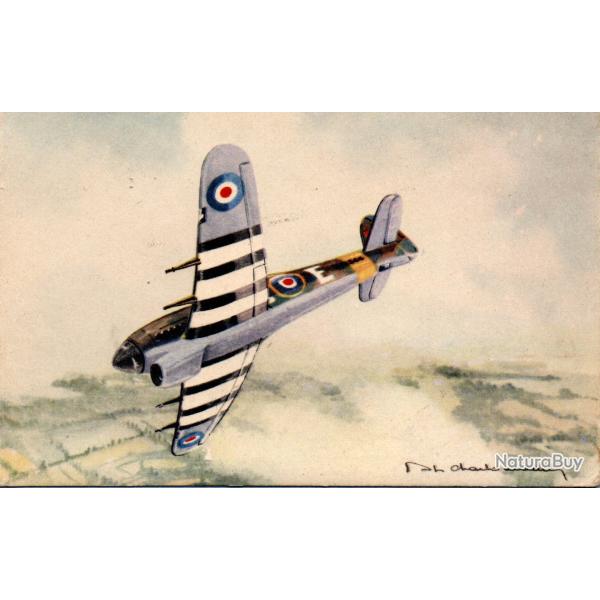 Carte postale illustr�e Hawker Typhoon 22 - N�9002