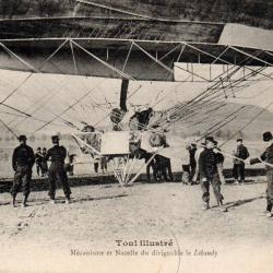 Carte postale ancienne Toul illustr&eacute; dirigeable le Lebaudy - N&deg;9004