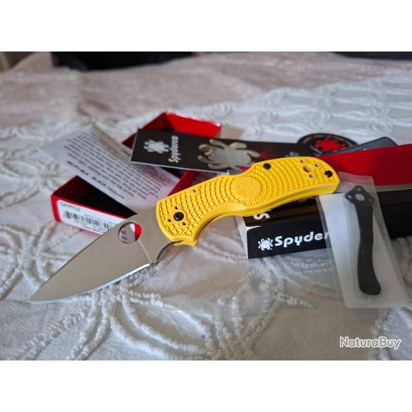 Spyderco Native 5 Salt Magnacut neuf + deep cary clip