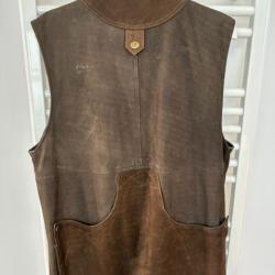 gilet cuir chasse club interchasse homme taille L neuf