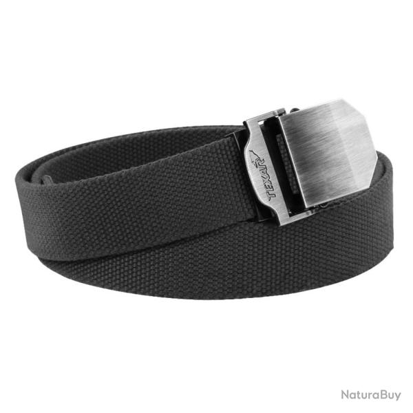 Ceinture Tactique Texar Lux 38mm Sangle Ajustable Boucle M�tal Argent Noir EDC Outdoor