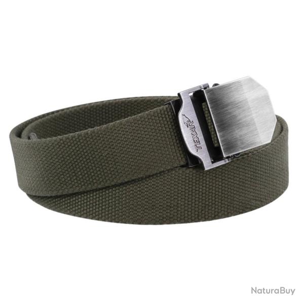 Ceinture Tactique Texar Lux 38mm Sangle Ajustable Boucle M�tal Argent Olive EDC Outdoor