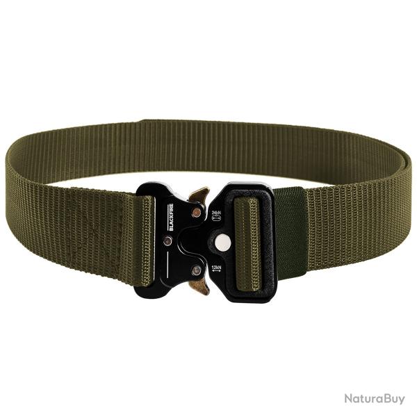 Ceinture Tactique Blackfire No. 9 37mm Polyester Boucle Style Cobra Ajustable Olive EDC