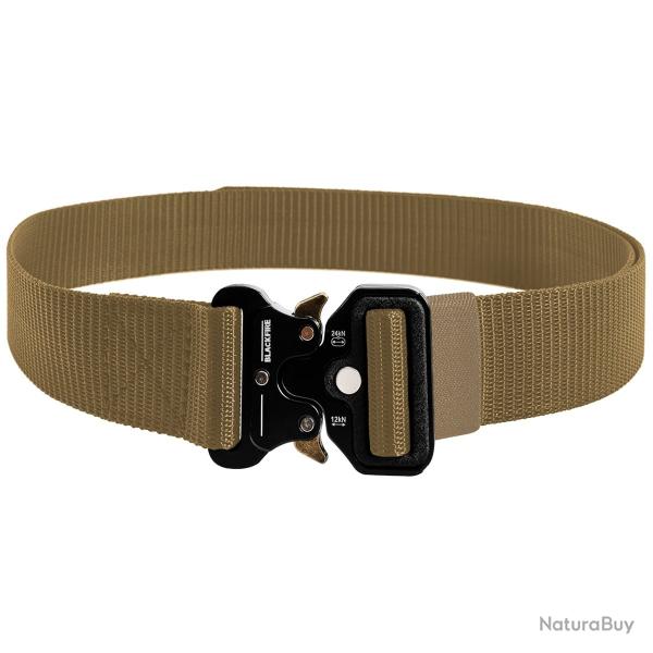Ceinture Tactique Blackfire No. 9 37mm Polyester Boucle Style Cobra Ajustable Coyote EDC