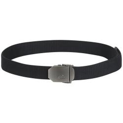 Ceinture Tactique Helikon-Tex Logo 40mm Boucle M&eacute;tal Argent Ajustable Noir EDC Outdoor