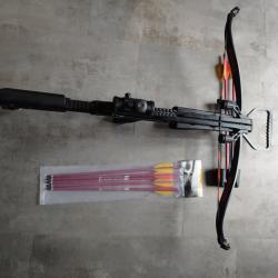 arbalete recurve EK Archery Jag 2 Pro 175lbs + Viseur 3 points + 6 fl&egrave;ches alu EK 16"