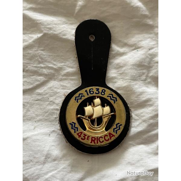 Pucelle Insigne badge France 1638 43e RICCA