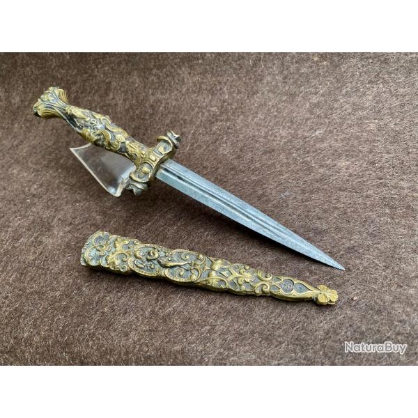 Dague Romantique, Pique couille, dague de vertu. XIXe si�cle.