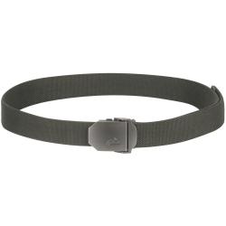 Ceinture Tactique Helikon-Tex Logo 40mm Boucle M&eacute;tal Argent Ajustable Olive Green EDC
