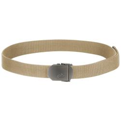 Ceinture Tactique Helikon-Tex Logo 40mm Boucle M&eacute;tal Argent Ajustable Khaki EDC Outdoor