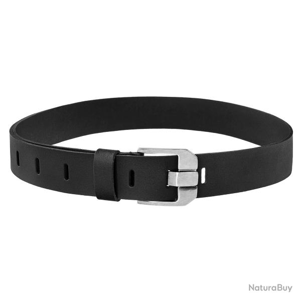 Ceinture Tactique Sk�rzana Morowo 37mm Cuir Naturel Boucle M�tal Noir EDC Outdoor