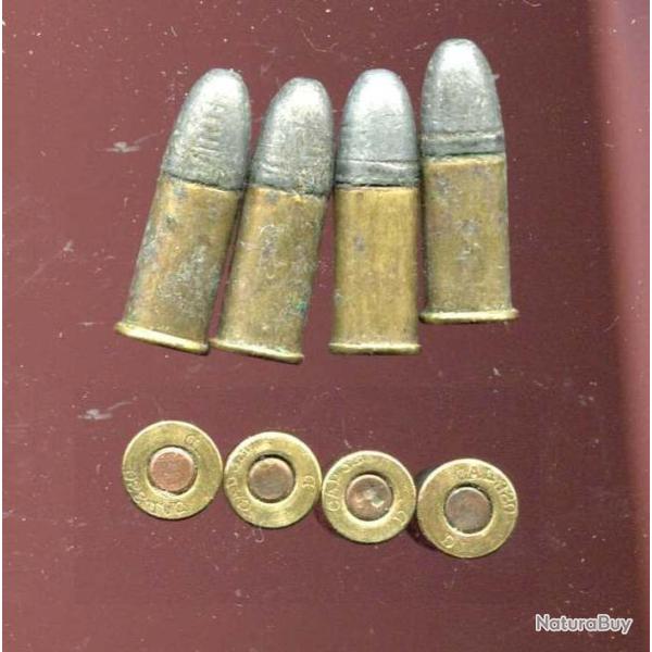 Lot de 4 cartouches .320 � balle pour revolver Bull Dog -  PORT COMPRIS