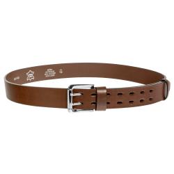 Ceinture Cuir  Leder 40mm Double Perforation Marron
