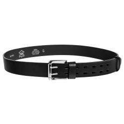 Ceinture Cuir M&M Leder 40mm Double Perforation Noir