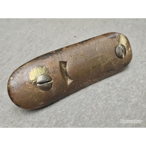 Plaque de couche de fusil Enfield avec ses vis