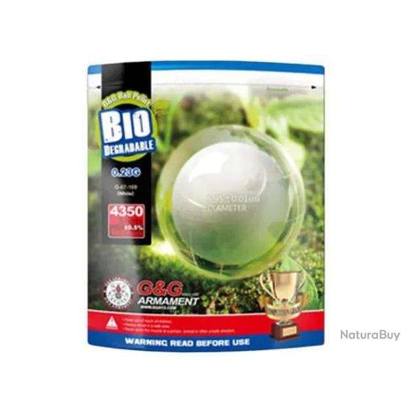 Billes Bio 0,23g Blanches G&G x4350