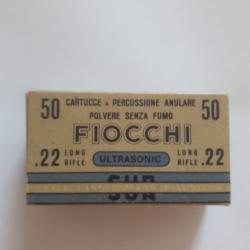 Bo&icirc;te de collection Fiocchi "Ultrasonic"  22 Long Rifle