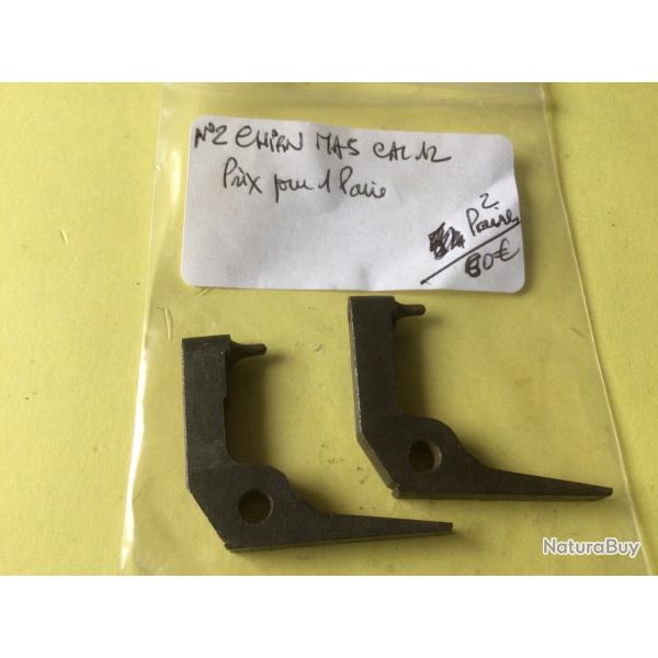 VENDU PAR LE-CUIRASSIER N�2 PAIRE DE CHIENS FUSIL MAS CAL 12