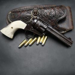 Colt Single Action Army Smokeless Saa frame Cal 44-40, six shooter, lettre archive - Cat.D et PV BNE
