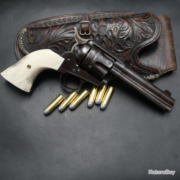 Colt Single Action Army Smokeless Saa frame Cal 44-40, six shooter, lettre archive - Cat.D et PV BNE