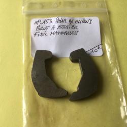 VENDU PAR LE-CUIRASSIER N&deg; 153 PAIRE DE CHIENS BRUT A AJUSTER FUSIL HAMMERLESS