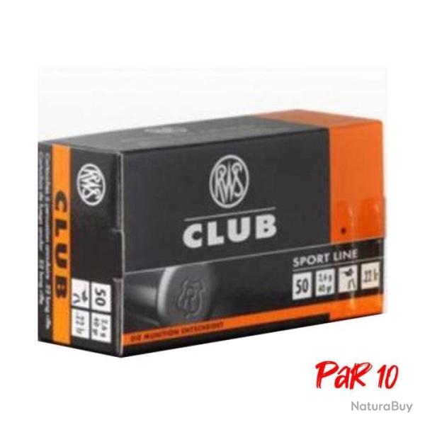 Wahoo ! Balles RWS Club - Cal. 22LR - 22LR / 10 boites