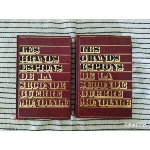 Les grands espions de la Seconde Guerre mondiale tome 1 et 2 Historama 1974 Albert DEMAZIERE
