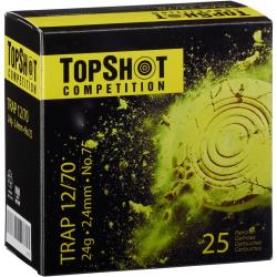 PACK 250 cartouches 12/70  24gr n&deg;7,5 TOPSHOT Trap Competition - livraison offerte