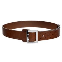 Ceinture Militaire Cuir M&M Leder 45mm Double Ardillon Marron