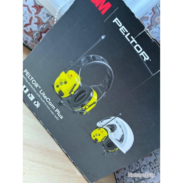 Casque antibruit professional 3M PELTOR LiteCom Plus PMR446 MHz - R�f. MT73H7A4410EU