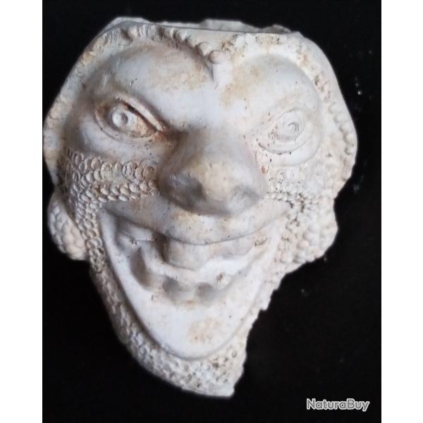 T�te de pipe en terre cuite