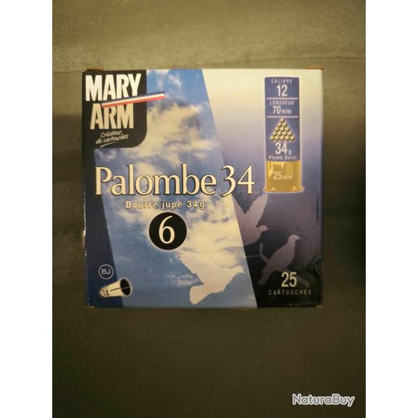lot de 5 boites de mary palombe plomb de 6