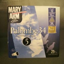 lot de 5 boites de mary palombe plomb de 5