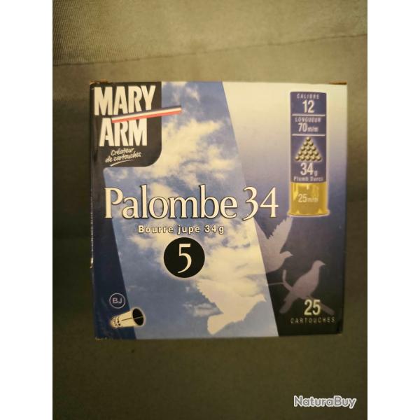 lot de 5 boites de mary palombe plomb de 5