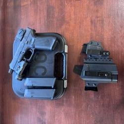 GLOCK 45 + Aimpoint ACRO P-2 + Streamlight TLR-1 HL + Holster Sidecar Trex-Arms