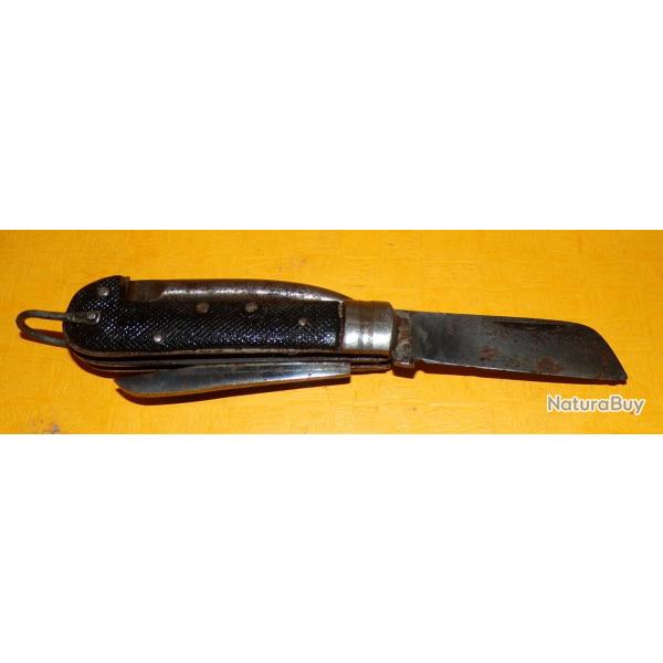 ARMEE ITALIENNE WWII COUTEAU PLIANT DE POCHE ,NUMERO UN ,  FABRICATION ITALIENNE ,  ETAT� VOIR PHOTO