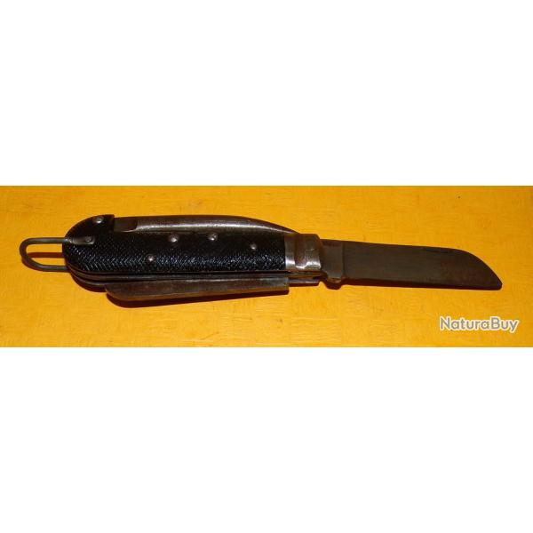 ARMEE ITALIENNE WWII COUTEAU PLIANT DE POCHE ,NUMERO DEUX ,  FABRICATION ITALIENNE ,  ETAT� VOIR PHO