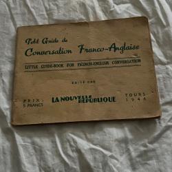 Petit Guide de Conversation Franco-Anglaise 1944 ww2 Tours La Nouvelle R&eacute;publique