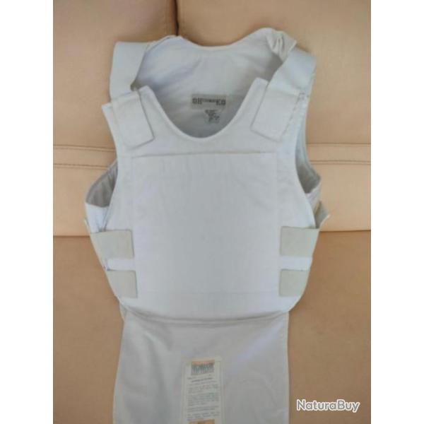 ENCHERE GILET PARE BALLES 3A DISCRET BLANC TAILLE L DE MARQUE HIGHMARK