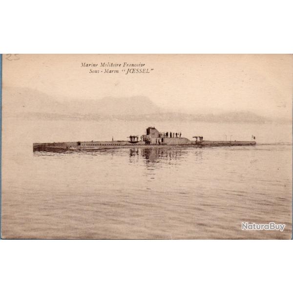 Carte postale ancienne Sous-marin Jessel Marine Militaire Fran�aise -N�1540