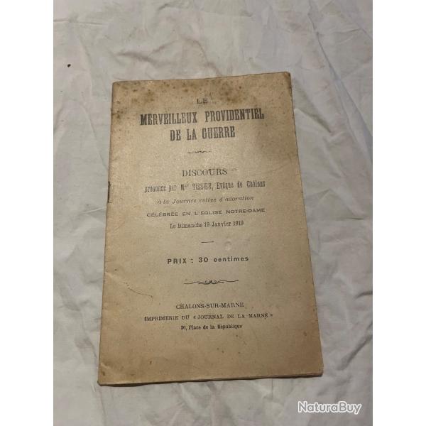 Imprimerie du � Journal de la Marne � Le Merveilleux Providentiel de la Guerre 1919