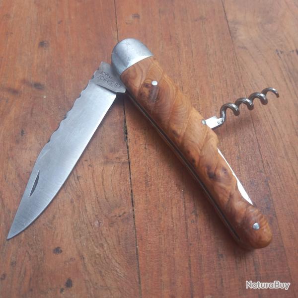 Joli Couteau R�gional MASSU L ' ALSACIEN par LE SABOT 2 Pi�ces Manche en Olivier Sculpt�