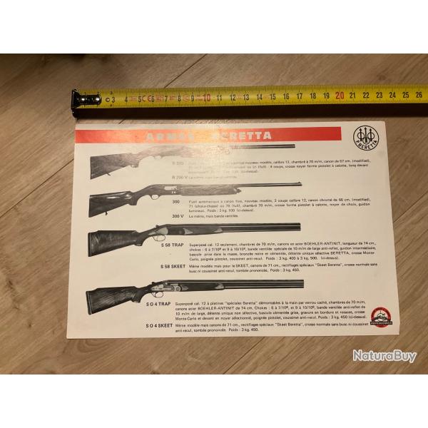 Fiche d'armurier BERETTA 2