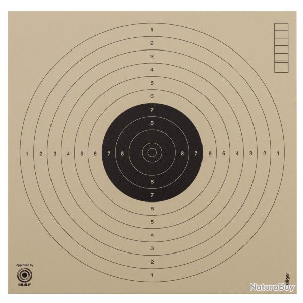 1000 cartons-cibles pistolet 10 m 17 x 17 cm