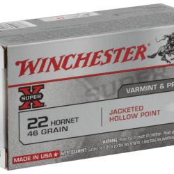 Winchester Jacketed Hollow Point .22 Hornet 46 gr / 3 g