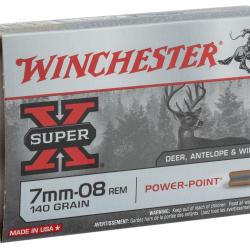 Winchester Power Point 7mm-08 Remington 140 gr / 9,1 g