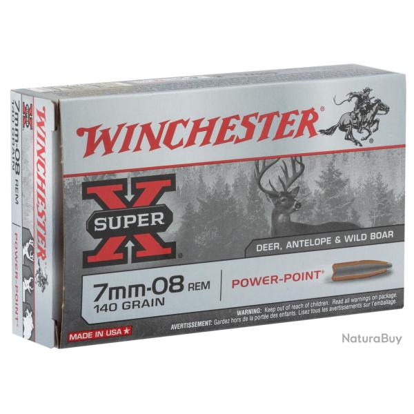 Winchester Power Point 7mm-08 Remington 140 gr / 9,1 g