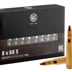 RWS 8x68 S Pointe conique KS 180 gr / 11.7 g