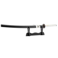 Katana noir tress&eacute; blanc